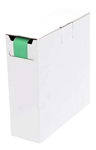 Schrumpfschlauch Isolierschlauch High-Quality 2:1 (D=6,4mm/d=3,2mm) Länge 12 m Grün in praktischer Spender Box von Spitzenspannung Elektrotechnik