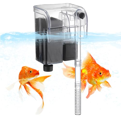 Sporgo Aquarium Außenfilter: 250 It/h Einstellbarer Aquarien Außenfilter Aquarium für 30/60-Liter-Aquarien, Außenfilter Wandmontiert Aquarium Filter für Aquarium, Durchfluss Außenfilter für Aquarien von Sporgo