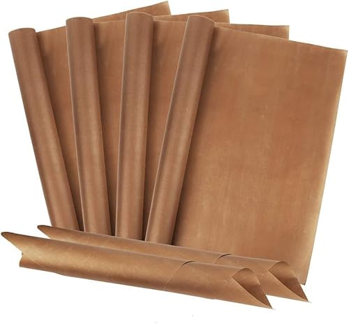 Sporgo Dauerbackfolie (6er Set, 40 x 60 cm) Premium Backpapier aus Glasfaser, Wiederverwendbar, Hitzebeständig, Antihaftbeschichtet Backfolie Zuschneidbar und spülmaschinenfest (6PCS) von Sporgo