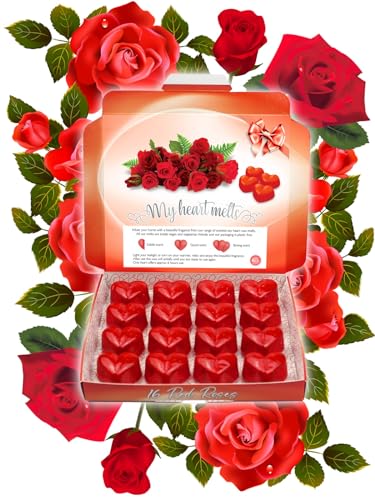 Red Roses Duftwachswürfel - Duftwachs für Duftlampe Teelicht & Elektrisch, Wax Melts aus Sojawachs, Vegan & Tierfreundlich, Raumduft Duft Wachs Aromatherapie von Spotless Leopard