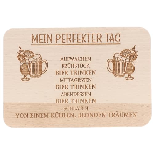 Spruchreif · Frühstücksbrettchen Kollegen · Brotzeitbrett mit Gravur · Geschenke für Freunde · Geschenk Bier von Spruchreif