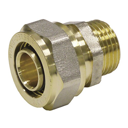 Pipetec Schraubfitting Übergang 26x3 mm 3/4 Aussengewinde für Mehrschicht-Verbundrohr, DVGW, UBA-konform, bis max.100°C von STABILO