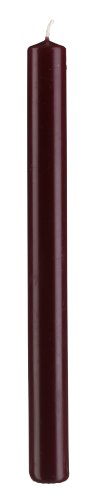Stabkerzen Bordeaux 25 x 2,2 cm, Inhalt 10 Stück, deutsche Markenkerzen tropffrei für Kerzenleuchter, Kerzen Leuchterkerzen von VELAS