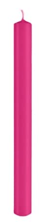 Stabkerzen Fuchsia Pink 25 x 2,2 cm, Inhalt 10 Stück, deutsche Markenkerzen tropffrei für Kerzenleuchter, Kerzen Leuchterkerzen von VELAS