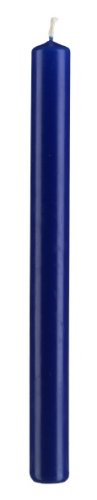 Stabkerzen Royalblau 25 x 2,2 cm, Inhalt 10 Stück, deutsche Markenkerzen tropffrei für Kerzenleuchter, Kerzen Leuchterkerzen von VELAS