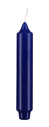 Stabkerzen mit Zapfenfuß (Punchkerze) Blau 17 x 3 cm (12 Stück) von VELAS