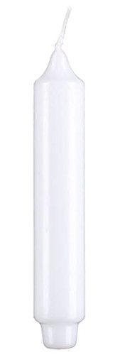 Stabkerzen mit Zapfenfuß Weiß 30 x 3 cm (24 Stück) von VELAS