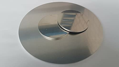 Aluminiumronde - Ronde - Scheibe - Alu Platte Rund ⌀50-300 mm Stärke 1-10 mm AlMg3 (300x1mm) von Stahl auf Mass
