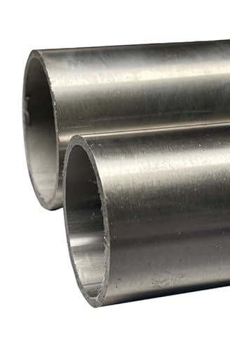 Edelstahlrohr - Geländerrohr - Edelstahlrundrohr - Rundrohr 21,3x2-60,3x2,5 mm 1.4301/1.4307 V2A geschliffen (60,3x2,5mm - 500 mm) von Stahl auf Mass