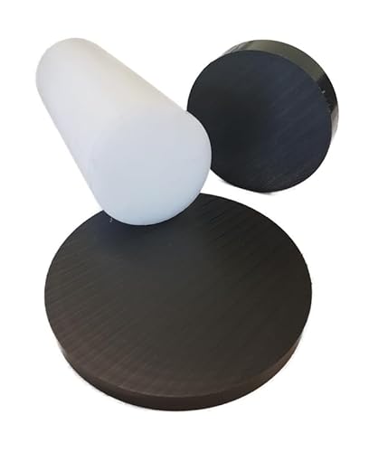 Kunststoff POM-C Rundmaterial Rundstange Ronden Ronde Scheiben ⌀ 30-100mm L= 10-95mm schwarz (⌀80mm L=20mm) von Stahl auf Mass