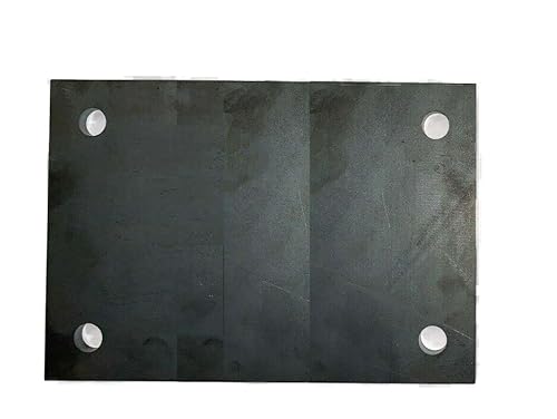 Stahlplatte Ankerplatte Blechplatte mit Loch 100x200x5 mm (10mm Bohrung) von Stahl auf Mass