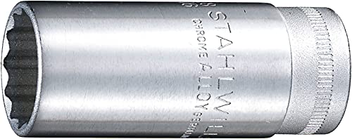 STAHLWILLE Nr. 46a Steckschlüsseleinsatz Schlüsselweite 19/32" L.60 mm AS-drive, HPQ®-Hochleistungsstahl, verchromt von STAHLWILLE