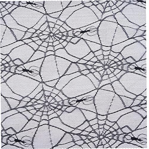 Spinnennetz -Spitzen -Stoff 1 Yard Kamin Spiderweb Stoffspinnenstab Tischdecke Horror Party Spukhausdekoration von Stakee