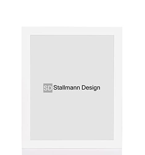 Stallmann Design Bilderrahmen 13x18 cm weiß Holz mit Acrylglas Rahmen-Breite 40mm Posterrahmen Wechselrahmen von Stallmann Design