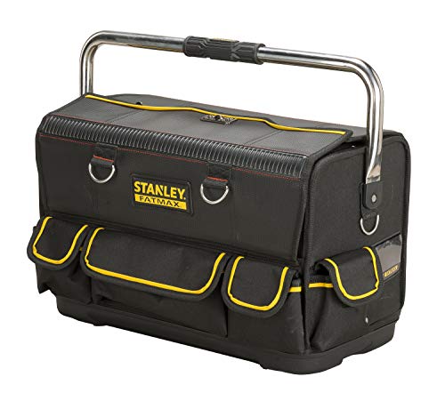 Stanley FatMax Installateur-Werkzeugtasche (52x28x31cm, doppelseitige Öffnungsmöglichkeit, ergonomischer Schultergurt und Tragegriff, wasserabweisendes Material, Abmessungen) FMST1-70719 von Stanley - FatMax