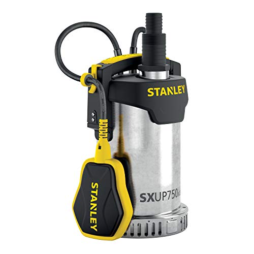 Stanley Tauchpumpe SXUP750XCE für Klarwasser (750 W,max. Förderleistung 11.000 l/h, max. Förderhöhe 8,5 m) von Stanley