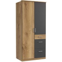 Drehtürenschrank modernes Design Made in Germany drei Schubladen von Star Möbel