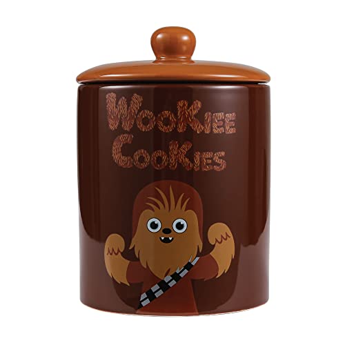 Star Wars for Pets Chewbacca Wookiee Cookies Hundeleckerli-Glas | 18,5 x 13 cm Hundeleckerli-Glas mit Deckel, spülmaschinenfest | Chewbacca Hundefutter-Aufbewahrungsbehälter | Leckerli-Glas für von Marvel