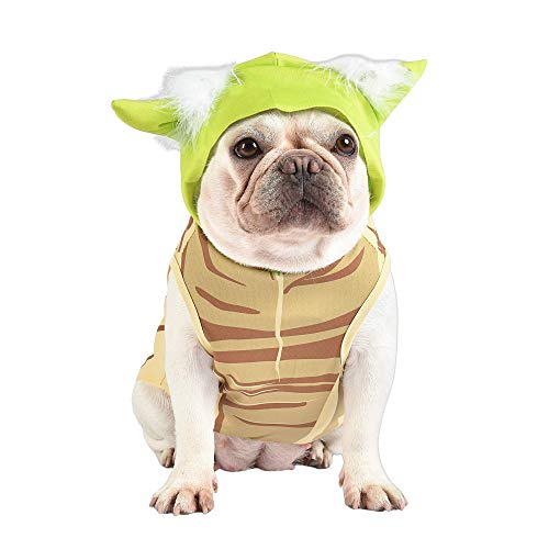 Star Wars Yoda Kostüm für Hunde, XS | Kapuze und Bequeme grüne Yoda Hundekostüme für alle Hunde | Hund Halloween Star Wars Hundekostüm für kleine Hunde | Siehe Größentabelle für weitere Informationen von Marvel
