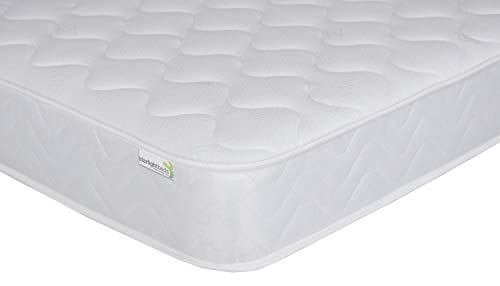 Starlight Beds Cooltouch Classic Open Flame Hybrid Cooling Cool Blue Memory Foam & Bonnell Innerspring Maximaler Wert Matratze 18 cm tief, Schaum Polyester Baumwollmischung Nylon, weiß, Einzelbett von Starlight Beds