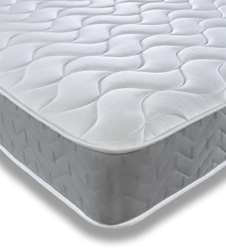 Starlight Beds Doppelmatratze, Memory-Schaum Polyester Baumwollmischung Schaumstoff Star-Cool Hyper atmungsaktive Schlaffläche Baumwollmischgewebe, grau, Kleines Doppelbett von Starlight Beds
