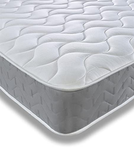 Starlight Beds Foam Kurze Matratze, Memory-Schaum Polyester Baumwollmischung Schaumstoff Star-Cool Hyper atmungsaktive Schlaffläche Baumwollmischgewebe, grau, Shorty von Starlight Beds