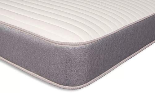 Starlight Beds Kleines Doppelbett, 122 cm, Memory-Faser-Federkernmatratze mit luxuriösem Jersey-Strickstoff, alle feuerbeständigen, geregelten Materialien, Weiß von Starlight Beds