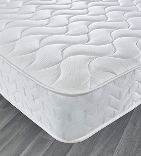 Starlight Beds Matratze, Alle feuerbeständigen, regulierten Materialien, weiß, Small Single Mattress (75cm x 190cm) von Starlight Beds