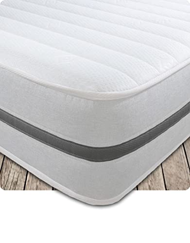 Starlight Beds Matratze, Feuerbeständige, regulierte Materialien, weiß, 3ft Single Mattress (90cm x 190cm) von Starlight Beds