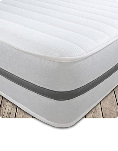 Starlight Beds Matratze, Feuerbeständige, regulierte Materialien, weiß, 5ft King Size Mattress (150cm x 200cm) von Starlight Beds