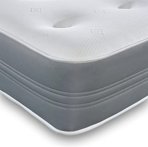 Starlight Beds Memory-Schaum, Feuerbeständige, regulierte Materialien, weiß, Einzelbett von Starlight Beds