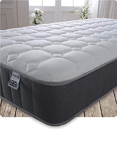 Starlight Beds SB-2305GREY-80x200 Ultimative Matratze, Baumwollmischung, weiß, 80cm x 200cm Mattress von Starlight Beds