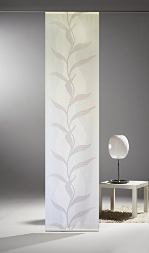 Startex Flächenvorhang, Polyester, Weiß/Lila, 260 x 60 cm von Startex