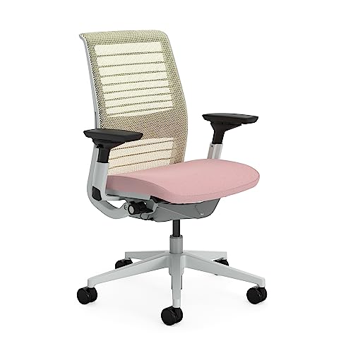 Steelcase Think Ergonomischer Bürostuhl mit LiveBack Lumbalstütze, 4D-Armlehnen, nachhaltigem Design Pink Lemonade von Steelcase