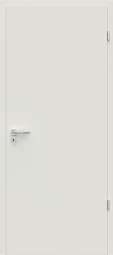 Hochwertige Zimmertür - Komplettpaket (Zarge + Griff) - Innentür - Walzlackoberfläche - Weiß RAL 9010 - Röhrenspan - Höhe 1985 mm (Weiß I Breite 610 mm I DIN Rechts, Wandstärke 120 mm (118-137 mm)) von Steinau KG