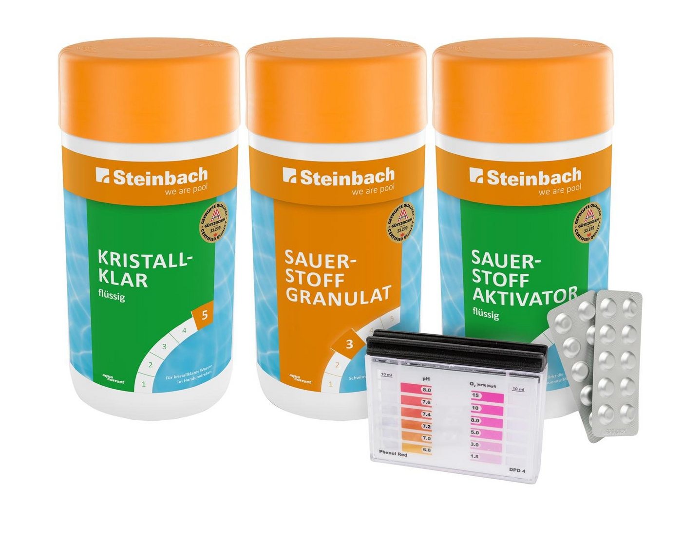 Steinbach Poolpflege Steinbach 7 in 1 Starter Set Sauerstoff, (Spar-Set) von Steinbach