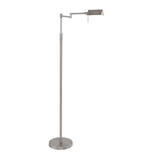 145 cm Design-Stehlampe Mexlite Farbe: Stahl von Steinhauer