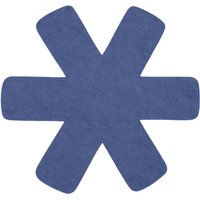 5 Stück Steuber 3-tlg. Pfannenschutz blau, 100% Polyester, Beschichtungs-Schutz, schützt Pfannen vor dem Verkratzen, Kratzschutz von Steuber