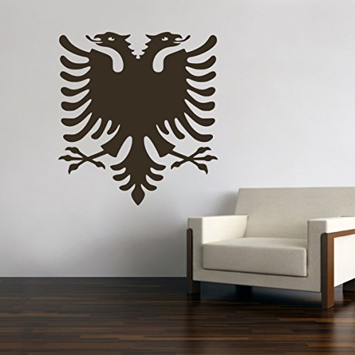 Albanien Albania Albanischer Adler Wandtattoo Wandsticker Aufkleber Sticker Neu (Schwarz, 30 cm) von Sticker Design Shop