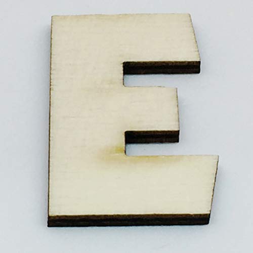 Sticker Design Shop Holz Buchstaben 4 oder 8 cm hoch Auswahl A-Z Deko Schrift Alphabet Wunschtext (8 cm hoch, E) von Sticker Design Shop