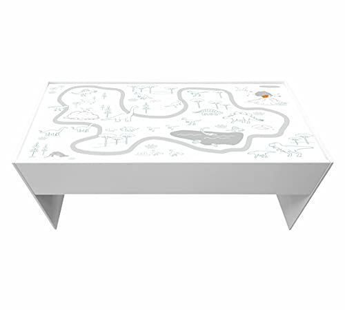 'Dino-Park' Möbelfolie | DSWT14 | Aufkleber passend für den DUNDRA-Tisch von IKEA (Möbel nicht inklusive) | STIKKIPIX von Stikkipix
