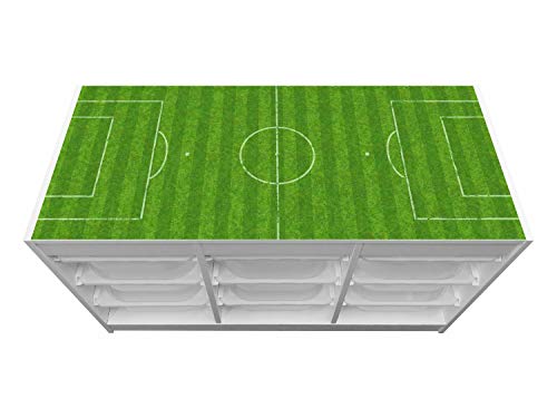 Stikkipix Trofast Regal Aufkleber | TF01 | Fußballfeld | passend für das Regal TROFAST von IKEA (Regal Nicht inklusive) von Stikkipix