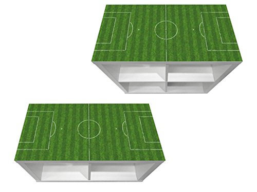 Stikkipix Fußballfeld Möbelfolie | KSWK04 | passend für das Regal KALLAX von IKEA - (Möbel Nicht inklusive) von Stikkipix