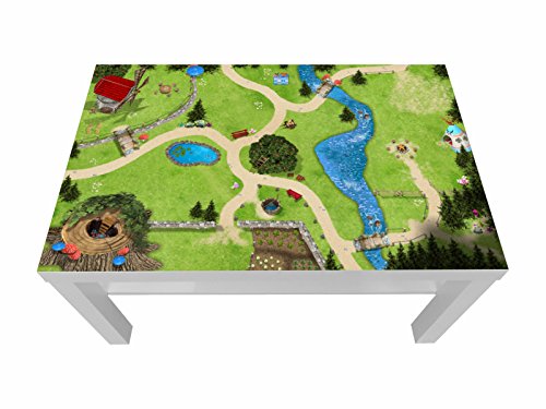 Zauberwald Möbelfolie/Aufkleber - LCK11 - passgenau für den Lack Couchtisch (90 x 55 cm) von IKEA - In wenigen Minuten zum einzigartigen Spieltisch für Kinder! (Möbel Nicht inklusive) von Stikkipix
