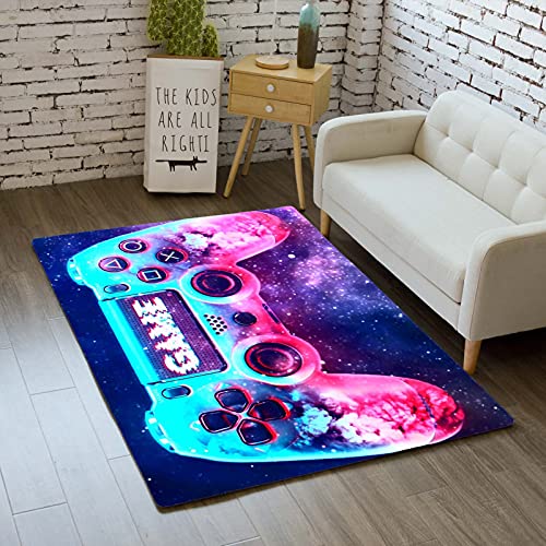 3D Bunt Gamepad Game Motiv Kinder Jungen Teppich Dekoration Schlafzimmer Kinderzimmer Wohnzimmer,Modern rutschfest Waschbar Flanell Kinderteppiche (Farbe 6,120×160 cm) von Stillshine.