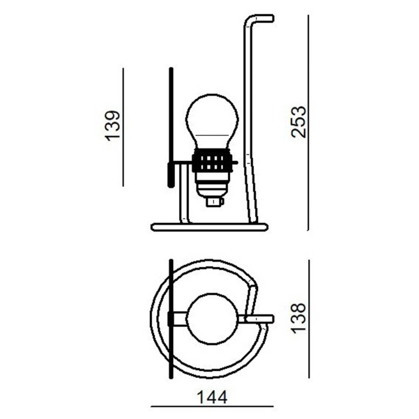 Stilnovo Bugia LED-Tischleuchte rot von Stilnovo