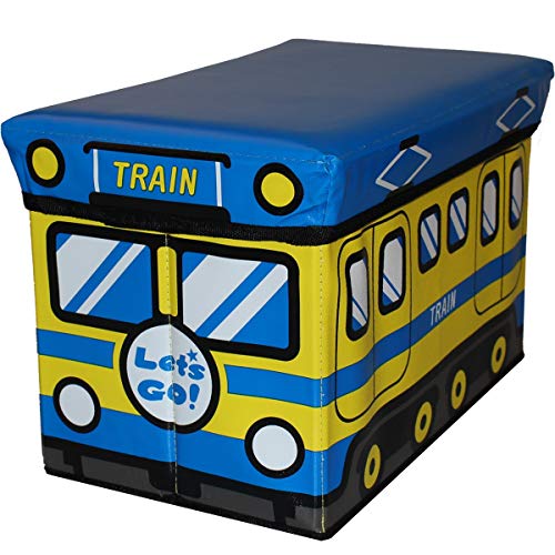 2IN1 Sitzbank und Staubox/Spielzeugbox/Aufbewahrungsbox/Spielzeugkiste für Baby/Kinder (Zug) von Stimo