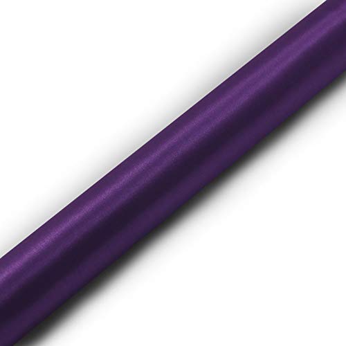 Stoff-Kollektion Satin Rolle Tischläufer 36cm x 9m (Aubergine, 1er Pack) von Stoff-Kollektion