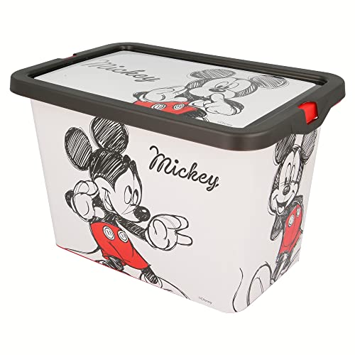 STOR Mickey Fancy 7 Liter Click Lock Aufbewahrungsbox - Mickey Fancy - Bunt von Stor