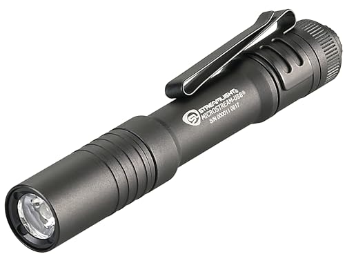 Streamlight 66604 Microstream USB 250-Lumen Tägliches Tragen Wiederaufladbare Taschenlampe mit USB Kabel und Umhängeband, Schwarz von Streamlight